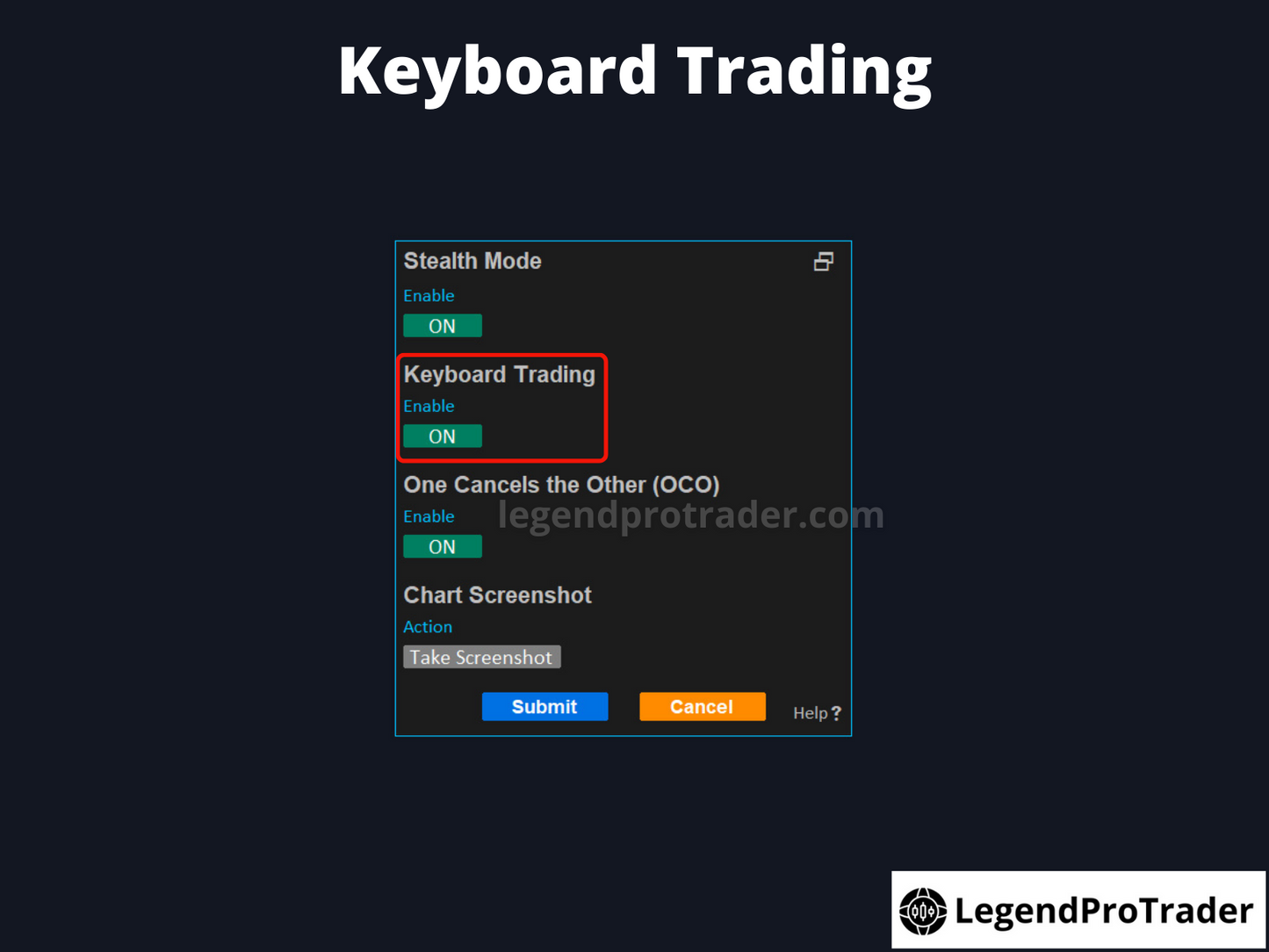 Legend Trade Management System (LTMS) V11